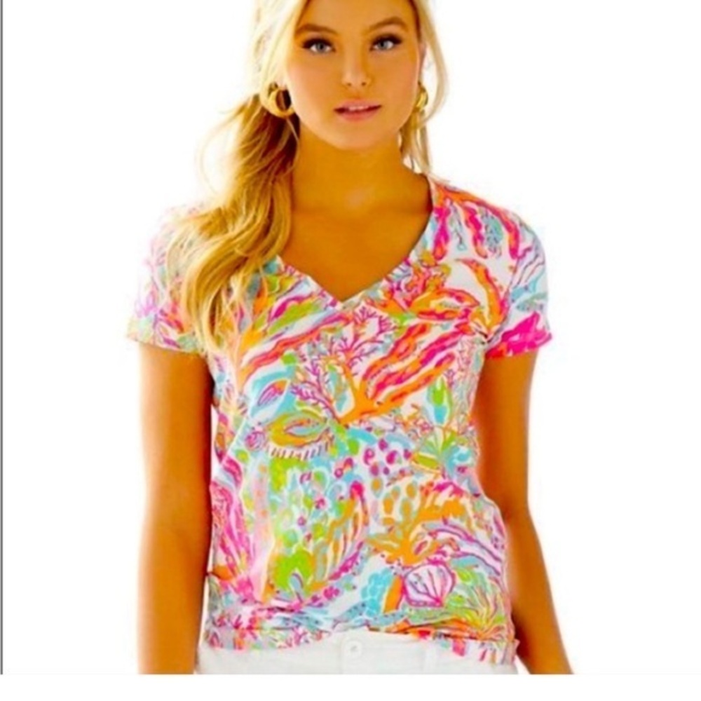 Lilly Pulitzer Michelle Top Scuba To Cuba XS